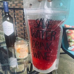 “Save Water...” ✨ Handmade, Reusable Drink Pouches